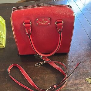 CLISET CLOSING!! Kate Spade Red Leather Handbag